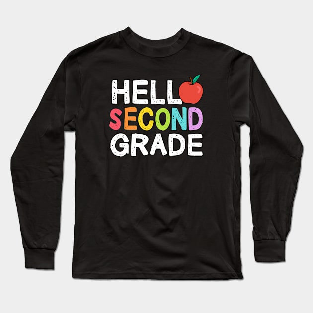 Hello Second Grade - Second Grade Long Sleeve T-Shirt by SKHR-M STORE